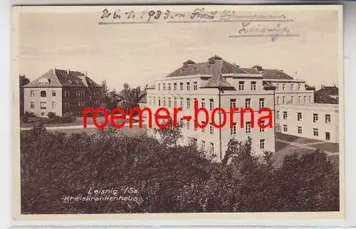 74878 Ak Leisnig in Sachsen Kreiskrankenhaus 1933