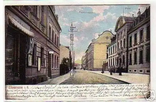 05235 Ak Meerane in Sachsen Poststrasse mit Post 1910