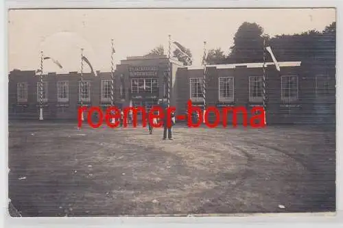 80950 Foto Ak Meerane 21. Sächsisches Bundeskegeln 1931