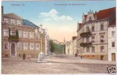 23433 Ak Leisnig in Sachsen Bismarckplatz um 1910