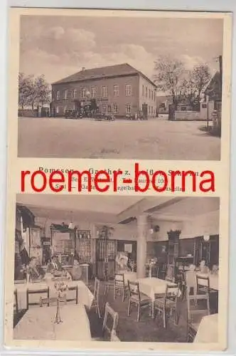 79256 Mehrbild Ak Pomssen bei Naunhof Gasthof z. weißen Schwan 1929