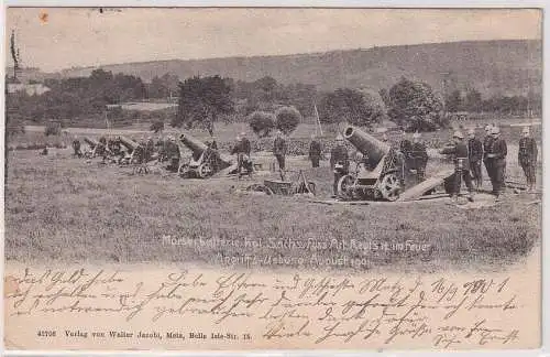 14427 AK Mörserbatterie Kgl. Sächs. Füss-Artillerie-Regiment Angriffs-Übung 1901