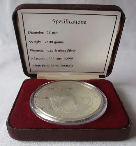 25 Dollar Silber Münze Bahamas Arawak Indianer 1990 PP  (145248)