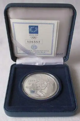 10 Euro Silber Münze Griechenland Olympiade Staffellauf 2004 PP (161280)