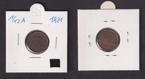 1/12 Anna Kupfer Münze Indien 1921 Georg V. (167950)