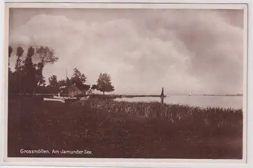 45943 AK Grossmöllen (Mielno) - Am Jamunder See mit Segelbooten 1942