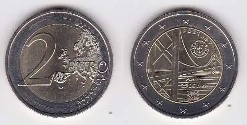 2 Euro Bi-Metall Münze Portugal 2016 Brücke des 25 April 50. Jahrestag (133774)