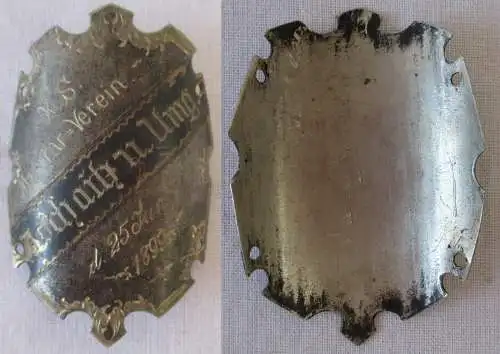 seltener Fahnen / Stocknagel K.S. Militärverein Zschaitz 1899 (108117)
