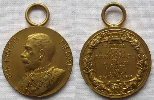 Großbritannien Medaille Kings Medal awarded by the London County Council /167743