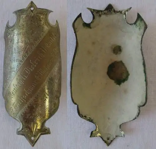 seltener Fahnen / Stocknagel Fahnenweihe K.S. Militärverein Mochau 1899 (100611)
