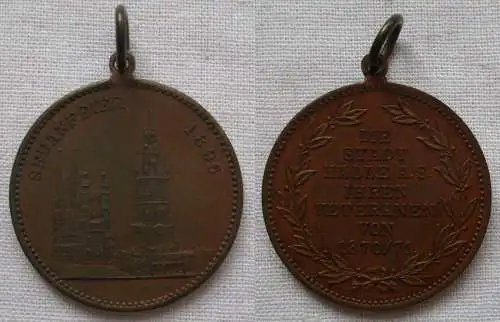 Medaille Sedanfeier 1895 Stadt Halle a.S. ihren Veteranen 1870/71 (169281)