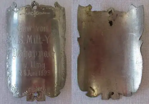 seltener Fahnen / Stocknagel K.S. Militärverein Zschoppach 1899 (102400)