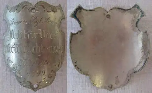 seltener Fahnen / Stocknagel K.S. Militärverein Grünlichtenberg 1899 (106459)
