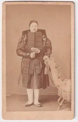 93950 Kabinettfoto Altenburg Frau in Tracht um 1900