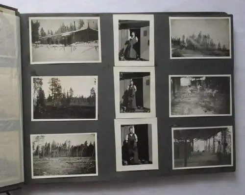 Fotoalbum 66 Postkarten + Fotos Schützenregiment Oslo bis Oulu Finnland (100372)