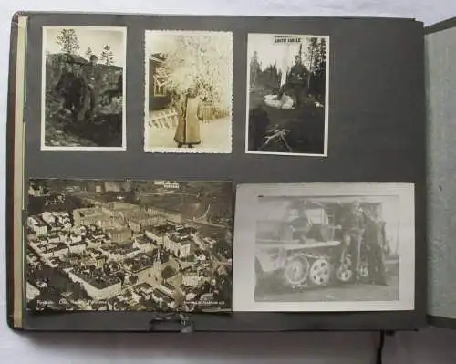 Fotoalbum 66 Postkarten + Fotos Schützenregiment Oslo bis Oulu Finnland (100372)