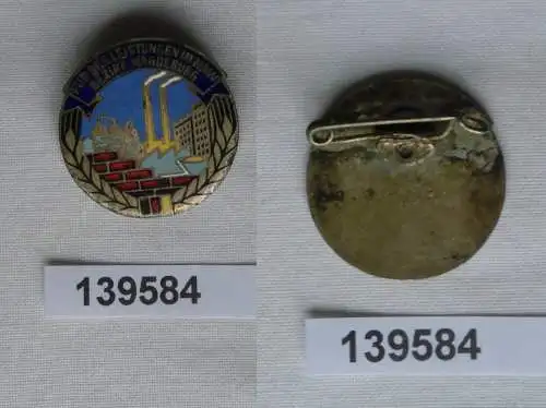 DDR Abzeichen Aufbaunadel NAW Nat. Aufbauwerk Bezirk Magdeburg Silber (139584)