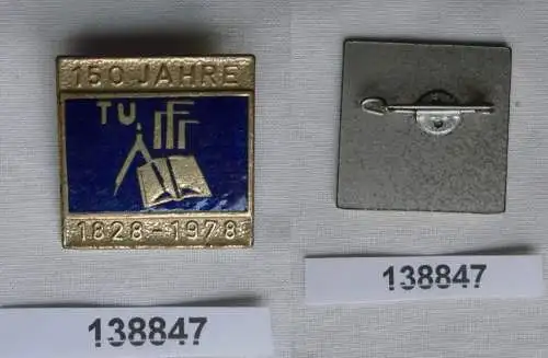 DDR Abzeichen 150 Jahre TU Technische Universität Dresden 1828 - 1978 (138847)