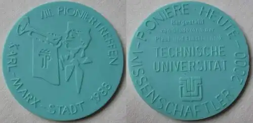 seltenes Abzeichen VIII. Pioniertreffen Karl-Marx-Stadt 1988 TU (146622)