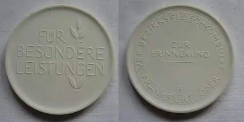 DDR Medaille Zur Erinnerung VEB Bezirksfleischkombinat Frankfurt /Oder (149804)