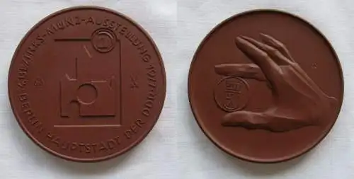 DDR Medaille Meissner Porzellan 4.Bezirksmünzausstellung Berlin 1977 (149509)