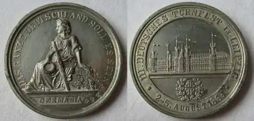 Medaille III. deutsches Turnfest Leipzig 2.-5. August 1863 - Germania (116666)