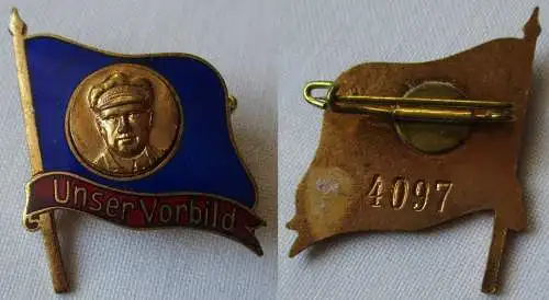 DDR Abzeichen Ernst Thälmann Plakette FDJ Wismut SDAG Unser Vorbild (150733)