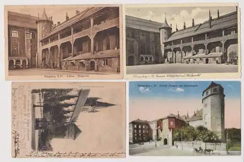 82995/4 Ak Königsberg - Schloss mit Blutgericht und Hauptwache 