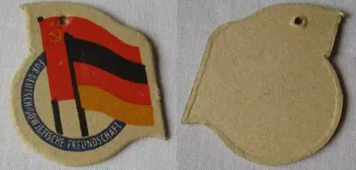 frühes DDR Papp Abzeichen Für deutsch-sowjetische Freundschaft DSF (155693)