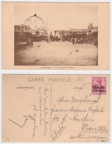 901832 Ak Casablanca Deutsche Post in Marokko Casablanca 10 Centimos 1912