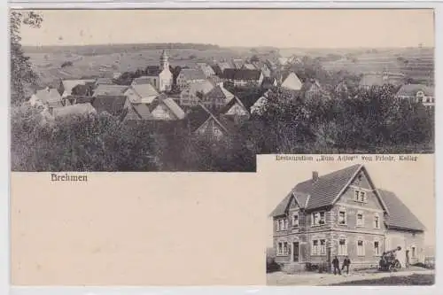 901978 Mehrbild Ak Brehmen Restauration "Zum Adler" 1910