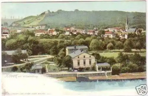 23793 Ak Kösen mit Wilhelmsburg um 1900