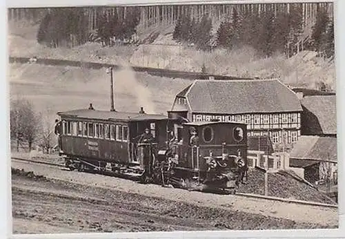 63285 Ak 75 Jahre Harzquerbahn Jubiläumskarte 1974, Streckenbau in Sorge
