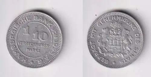 Münze 1/10 Verrechnungsmarke Hamburgische Bank von 1923 (169510)