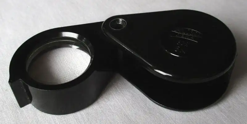 Lupe Einschlaglupe Carl Zeiss Jena 6x Bakelit Sammlerstück TOP (135865) 0