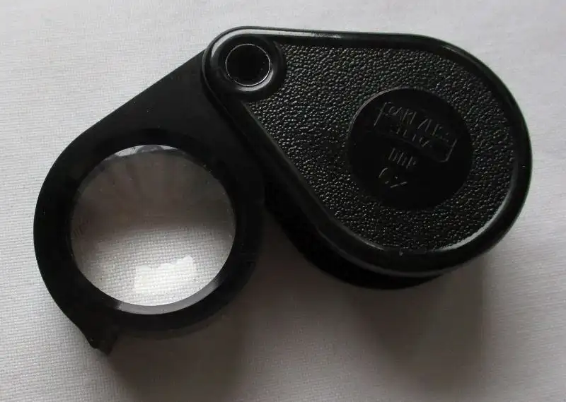 Lupe Einschlaglupe Carl Zeiss Jena 6x Bakelit Sammlerstück TOP (130021) 0