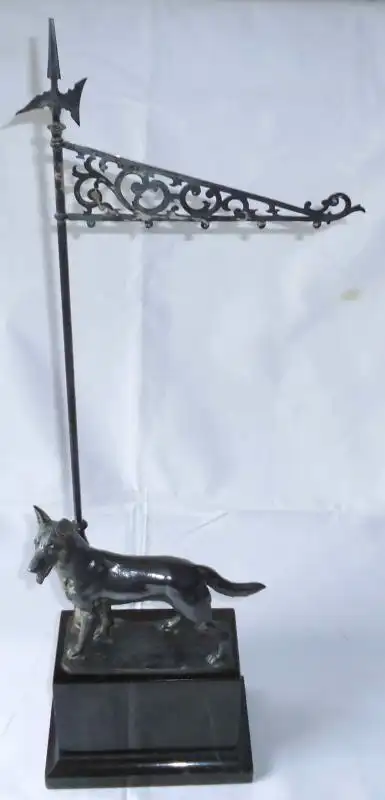 alter signierter Pokal für Hundezüchter um 1930 (DI1261) 0