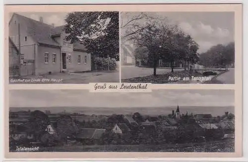 40116 Mehrbild Ak Gruß aus Leutenthal Gasthof zur Linde usw. um 1940