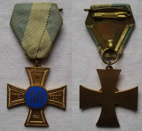 Bayern Kriegerverein Kreuz In Treue fest Gold 50 jährige Mitgliedschaft (166621)