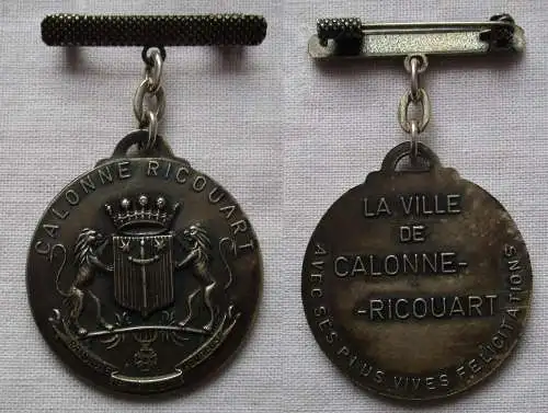 schöne Silber Medaille Frankreich La Ville Calonne-Ricouart (167996)