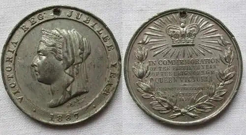 1887 Großbritannien Königin Victoria Goldene Jubiläumsmedaille (165753)