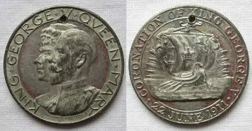 Coronation Medal King George V And Queen Mary 1911 Coronation  (167709)