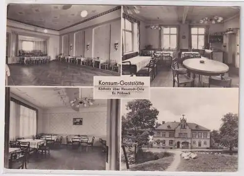 98989 Mehrbild Ak Köthnitz über Neustadt-Orla Kr. Pößneck Konsum-Gaststätte 1963