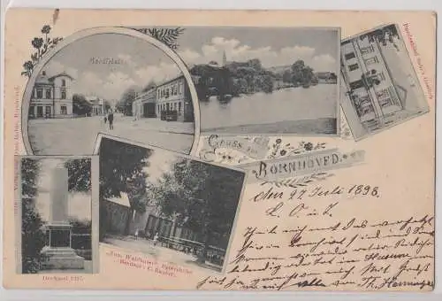 904142 Mehrbild Ak Gruß aus Bornhöved Bundeshotel Suhrs Gasthof usw. 1898