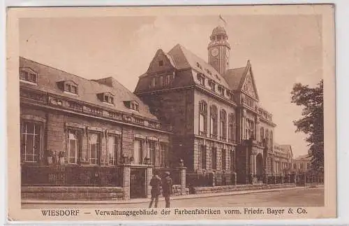 900881 AK Wiesdorf - Verwaltungsgebäude Farbenfabriken vorm. Friedr. Bayer 1928