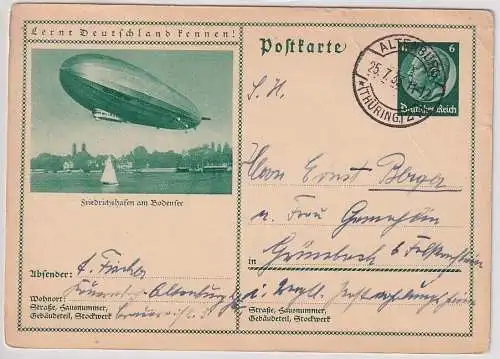 50698 Ganzsachen Postkarte Lernt Deutschland kennen! Friedrichshafen am Bodensee
