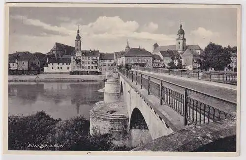 905048 AK Kitzingen am Main - Brücke und Gasthof zum Stern 1938