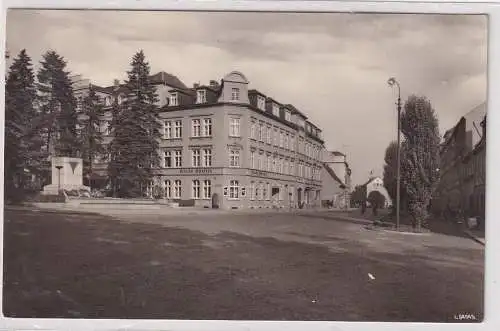 71383 AK Zittau - Rosa-Luxemburgstraße und VVN-Denkmal 1959 Gegen den Atemtod