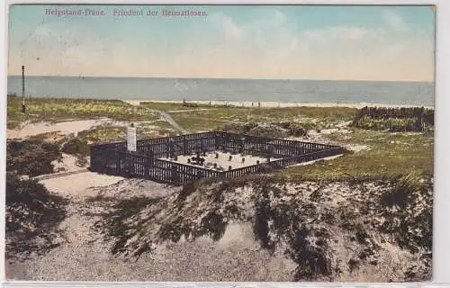 04143 Ak Helgoland-Düne Friedhof der Heimatlosen 1914