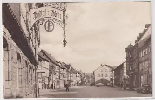 90423 Foto Ak Wasungen Thüringen Marktplatz mit Gasthof Bären 1967